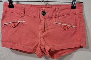 UnionBay Orange Flat Front Hot Pants Women's Shorts 5 Lightweight Soft Pockets